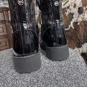 Michael Michael Kors Shoes | Michael Kors Haskell Syre Black Glitter Kids Boots